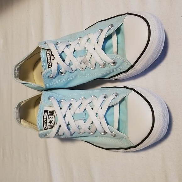 Converse Other - 💕 Baby Blue Converse All Star Sneakers EUC
